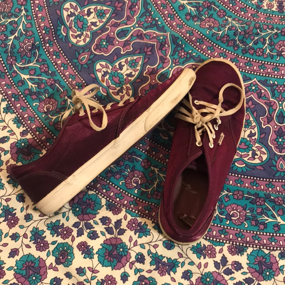 Vans velvet purple sneakers
